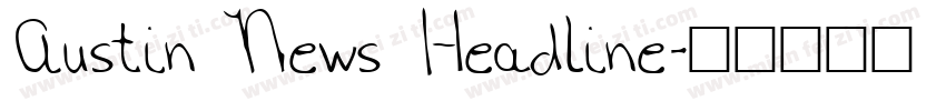 Austin News Headline字体转换